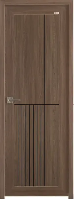FX G 406 Teak Oak Groove series uPVC door